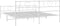vidaXL - Bedframe - met - hoofd- - en - voeteneinde - metaal - wit - 193x203 - cm