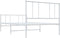 vidaXL - Bedframe - met - hoofd- - en - voeteneinde - metaal - wit - 75x190 - cm
