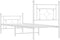 vidaXL - Bedframe - met - hoofd- - en - voeteneinde - metaal - wit - 80x200 - cm