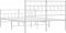 vidaXL - Bedframe - met - hoofd- - en - voeteneinde - metaal - wit - 140x190 - cm
