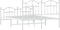 vidaXL - Bedframe - met - hoofd- - en - voeteneinde - metaal - wit - 140x200 - cm