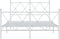 vidaXL - Bedframe - met - hoofd- - en - voeteneinde - metaal - wit - 120x200 - cm