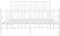 vidaXL - Bedframe - met - hoofd- - en - voeteneinde - metaal - wit - 140x190 - cm