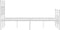 vidaXL - Bedframe - met - hoofd- - en - voeteneinde - metaal - wit - 135x190 - cm