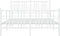 vidaXL - Bedframe - met - hoofd- - en - voeteneinde - metaal - wit - 140x200 - cm