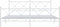 vidaXL - Bedframe - met - hoofd- - en - voeteneinde - metaal - wit - 183x213 - cm