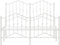 vidaXL - Bedframe - met - hoofd- - en - voeteneinde metaal - wit - 120x200 - cm