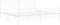 vidaXL - Bedframe - met - hoofd- - en - voeteneinde - metaal - wit - 193x203 - cm