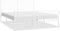 vidaXL - Bedframe - met - hoofd- - en - voeteneinde - metaal - wit - 150x200 - cm