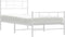 vidaXL - Bedframe - met - hoofd- - en - voeteneinde - metaal - wit - 90x190 - cm