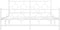 vidaXL - Bedframe - met - hoofd- - en - voeteneinde - metaal - wit - 150x200 - cm