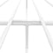 vidaXL - Bedframe - met - hoofd- - en - voeteneinde - metaal - wit - 183x213 - cm