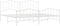 vidaXL - Bedframe - met - hoofd- - en - voeteneinde metaal - wit - 193x203 - cm