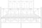 vidaXL - Bedframe - met - hoofd- - en - voeteneinde - metaal - wit - 120 - x - 190 - cm