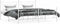 vidaXL - Bedframe - met - hoofd- - en - voeteneinde - metaal - wit - 193x203 - cm