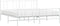 vidaXL - Bedframe - met - hoofd- - en - voeteneinde - metaal - wit - 193x203 - cm
