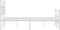 vidaXL - Bedframe - met - hoofd- - en - voeteneinde - metaal - wit - 160x200 - cm
