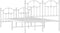 vidaXL - Bedframe - met - hoofd- - en - voeteneinde - metaal - wit - 120x200 - cm