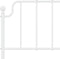 vidaXL - Bedframe - met - hoofd- - en - voeteneinde metaal - wit - 140x200 - cm