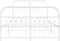 vidaXL - Bedframe - met - hoofd- - en - voeteneinde - metaal - wit - 120 - x - 190 - cm