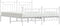 vidaXL - Bedframe - met - hoofd- - en - voeteneinde - metaal - wit - 180x200 - cm