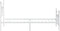 vidaXL - Bedframe - met - hoofd- - en - voeteneinde - metaal - wit - 80x200 - cm
