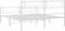 vidaXL - Bedframe - met - hoofd- - en - voeteneinde - metaal - wit - 140x200 - cm