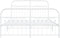 vidaXL - Bedframe - met - hoofd- - en - voeteneinde - metaal - wit - 137x190 - cm