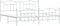 vidaXL - Bedframe - met - hoofd- - en - voeteneinde - metaal - wit - 193x203 - cm