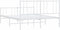 vidaXL - Bedframe - met - hoofd- - en - voeteneinde - metaal - wit - 140x190 - cm