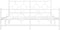vidaXL - Bedframe - met - hoofd- - en - voeteneinde - metaal - wit - 160x200 - cm