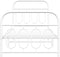 vidaXL - Bedframe - met - hoofd- - en - voeteneinde - metaal - wit - 90x200 - cm