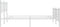 vidaXL - Bedframe - met - hoofd- - en - voeteneinde - metaal - wit - 150x200 - cm