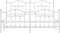 vidaXL - Bedframe - met - hoofd- - en - voeteneinde - metaal - wit - 180x200 - cm