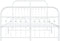 vidaXL - Bedframe - met - hoofd- - en - voeteneinde - metaal - wit - 120x200 - cm