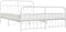 vidaXL - Bedframe - met - hoofd- - en - voeteneinde - metaal - wit - 183x213 - cm