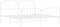 vidaXL - Bedframe - met - hoofd- - en - voeteneinde metaal - wit - 183x213 - cm