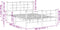 vidaXL - Bedframe - met - hoofd- - en - voeteneinde - metaal - wit - 140x200 - cm