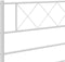 vidaXL - Bedframe - met - hoofd- - en - voeteneinde - metaal - wit - 183x213 - cm