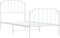 vidaXL - Bedframe - met - hoofd- - en - voeteneinde metaal - wit - 90x200 - cm