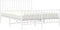 vidaXL - Bedframe - met - hoofd- - en - voeteneinde metaal - wit - 140x200 - cm