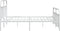 vidaXL - Bedframe - met - hoofd- - en - voeteneinde - metaal - wit - 193x203 - cm