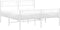 vidaXL - Bedframe - met - hoofd- - en - voeteneinde - metaal - wit - 140x190 - cm