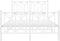 vidaXL - Bedframe - met - hoofd- - en - voeteneinde - metaal - wit - 120x200 - cm