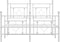 vidaXL - Bedframe - met - hoofd- - en - voeteneinde - metaal - wit - 120 - x - 190 - cm
