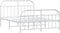 vidaXL - Bedframe - met - hoofd- - en - voeteneinde - metaal - wit - 140x190 - cm