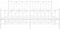 vidaXL - Bedframe - met - hoofd- - en - voeteneinde - metaal - wit - 180x200 - cm