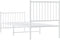 vidaXL - Bedframe - met - hoofd- - en - voeteneinde - metaal - wit - 80x200 - cm