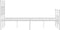 vidaXL - Bedframe - met - hoofd- - en - voeteneinde - metaal - wit - 140x200 - cm