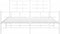 vidaXL - Bedframe - met - hoofd- - en - voeteneinde - metaal - wit - 150x200 - cm